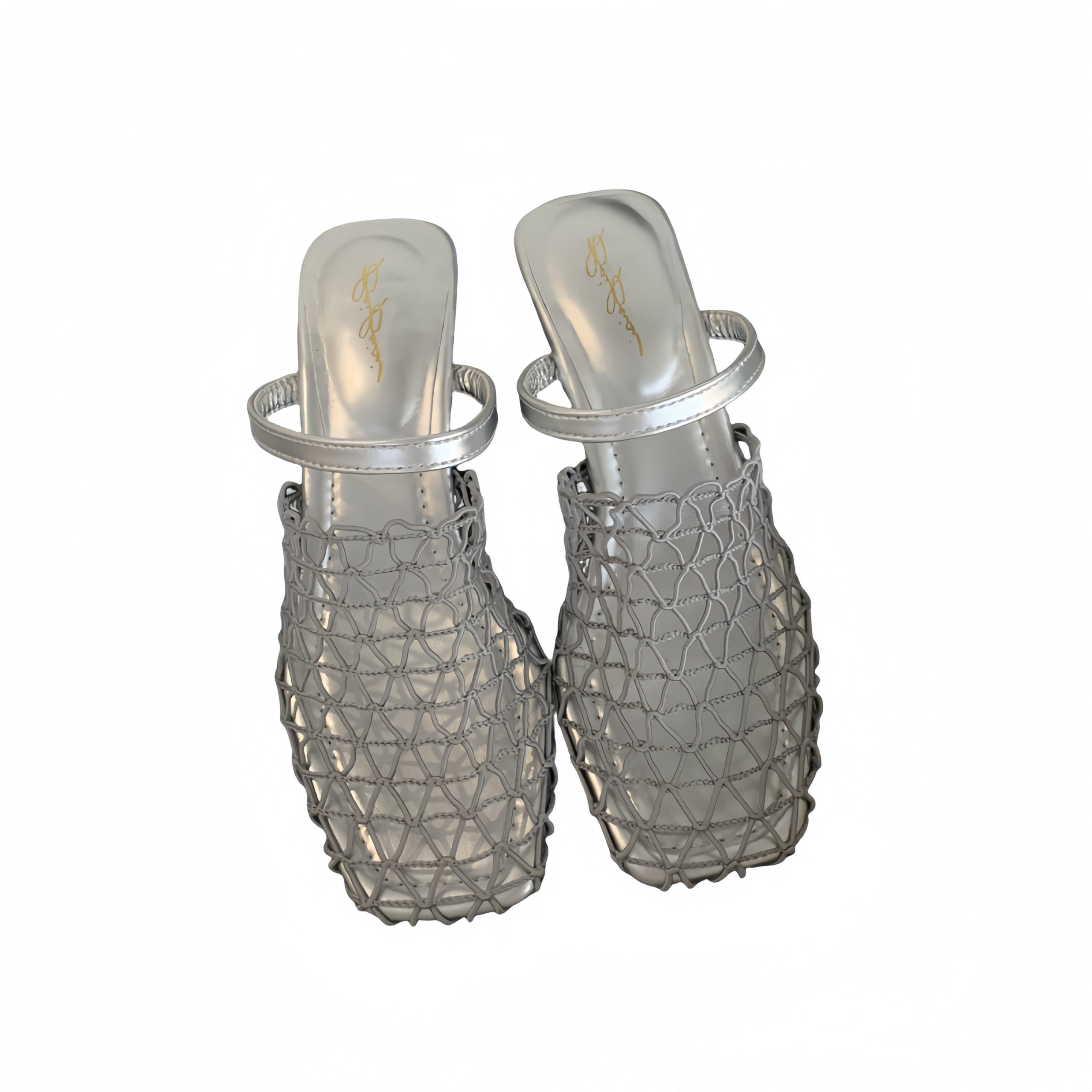 2025 Summer New Style Woven Fishnet Roman Sandals Hollow Breathable Mule Shoes Wedge Heel Women 5CM - Image 5