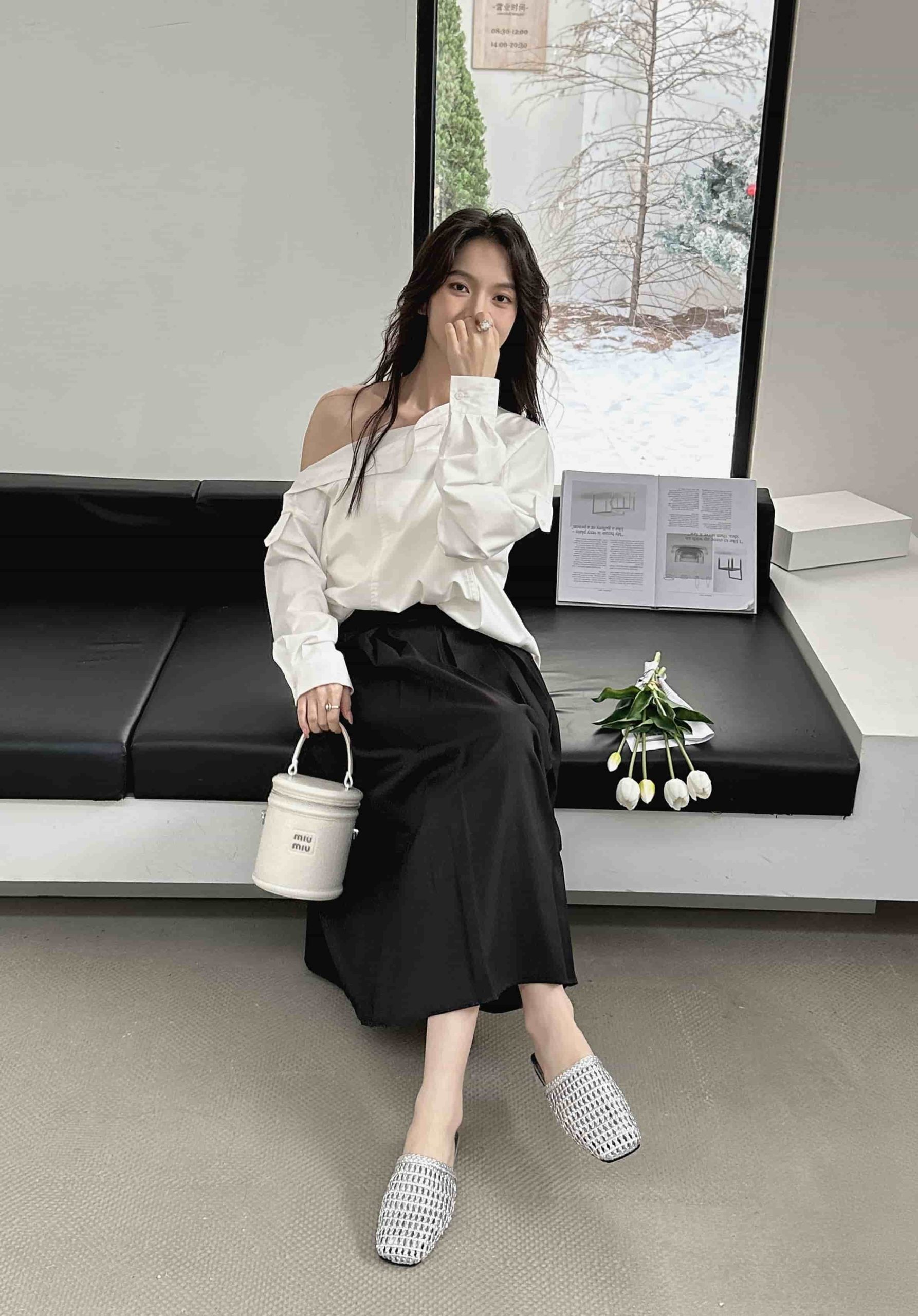 Retro Fashion Beach Sandals Women Flat Summer Vacation Style Casual Woven Hollow Toe Half Slippers
